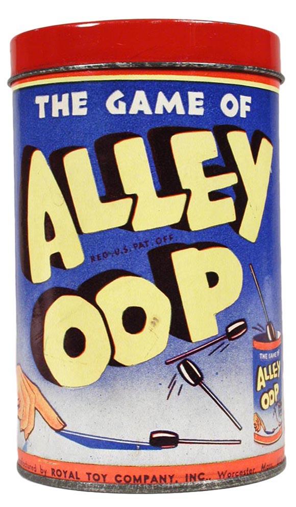 1937 Royal Toy, The Game of Alley Oop in Original Can